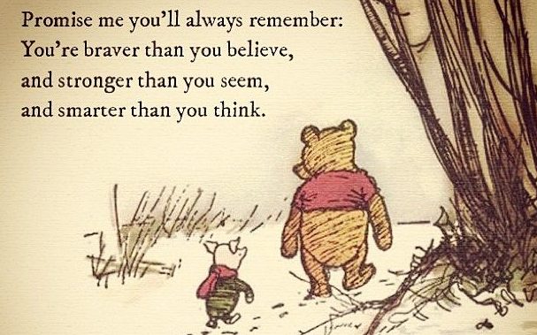 winnie the pooh always remember quote - blue sky coaching